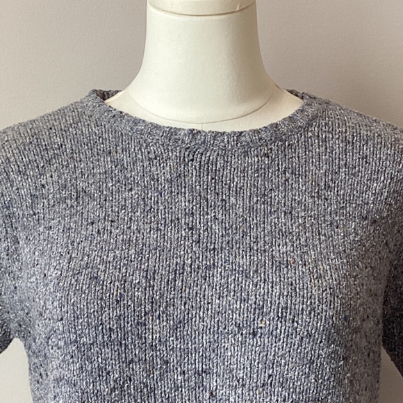 GAP Short Sleeved Crop Silk and Wool Blend Sweater - M - Picture 2 of 6
